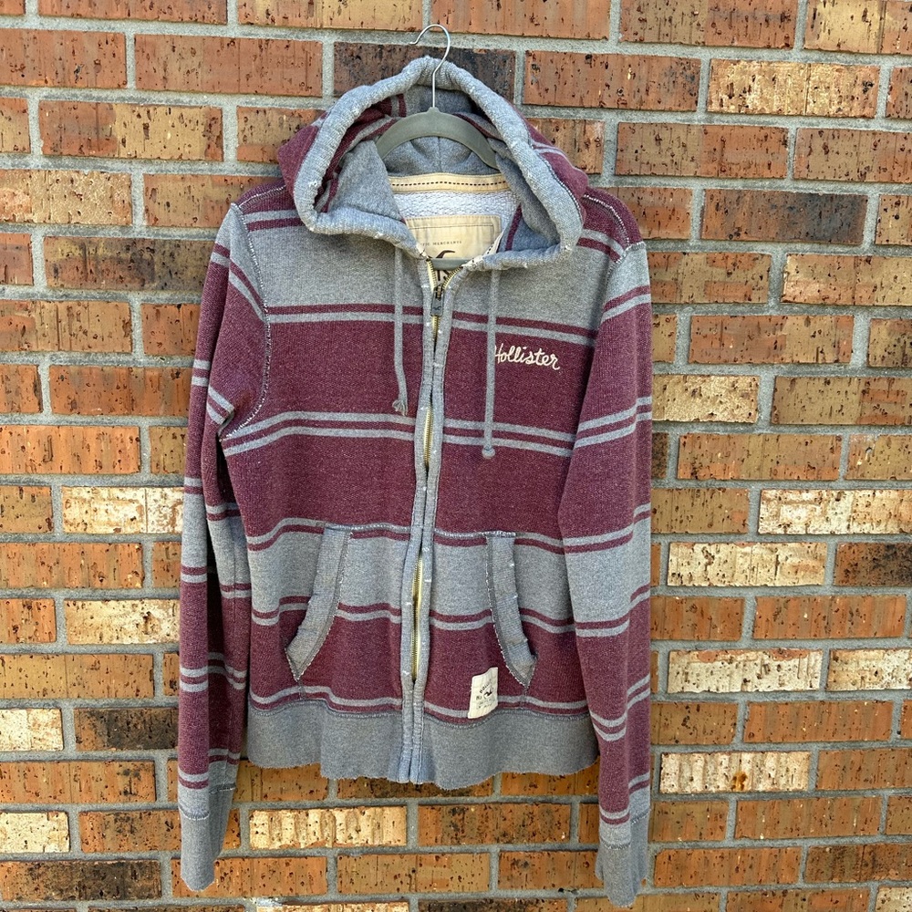 Men’s zip down sweatshirt jacket Hollister